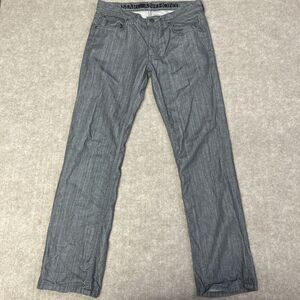Marc Anthony Jeans Men's Gray 32x32 Slim‎ Fit Straight Gray Denim Jeans Designer